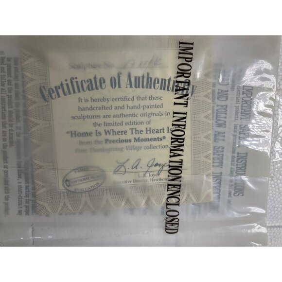 Hawthorne Village Home Is Where The Heart Is First Thanksgiving Village House - Picture 11 of 11